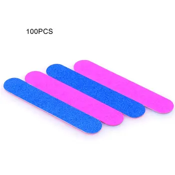 

100PCS Disposable Nail Files Double-side Nail File Set Mini Nail Acrylic Gel Polish Remover Portable Sandpaper Callus Rasp Tools
