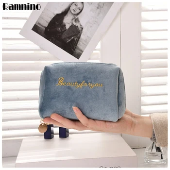 

Mini Travel Cosmetic Bag Cute Pure Colors Women Makeup Bags Hand Bag High Quality Zipper Toiletry Bag Neceser maquillaje