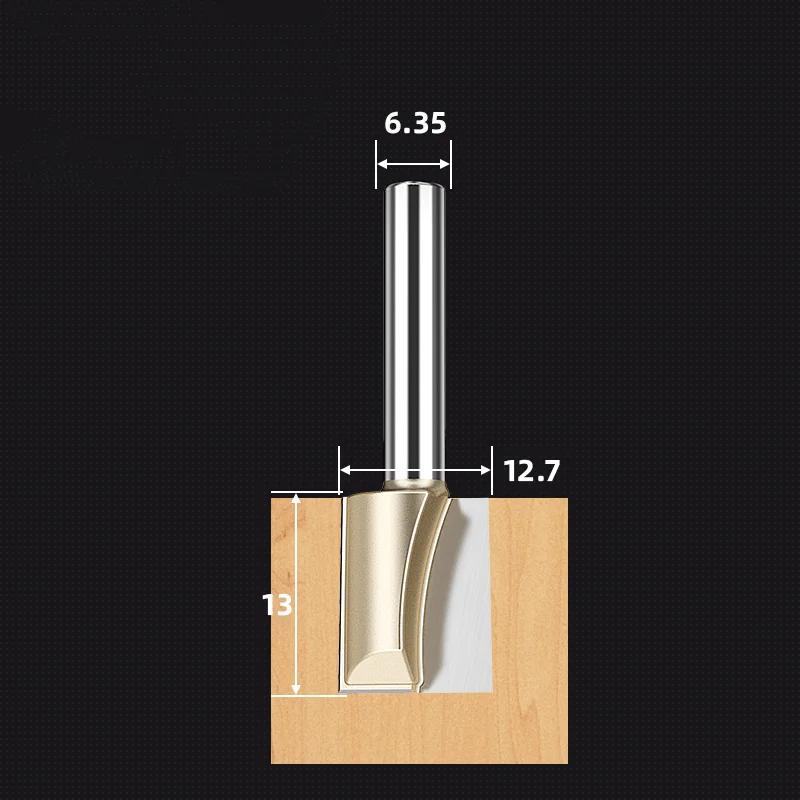1PC-CNC твердосплавный деревообрабатывающий гравировальный станок, фрезерный станок по дереву, чистящий нижний нож, Долбление и сверление - Длина режущей кромки: No.4 6.35x12.7