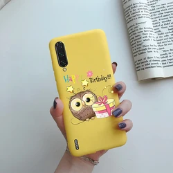 Charming Daisy Flower Soft Silicone Shockproof Phone Case - Elegant Protective Bumper Cover for Xiaomi Mi A3 (Yellow C04)