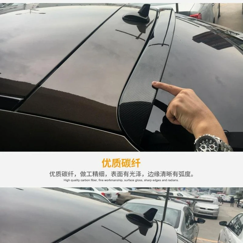 

for Mercedes-Benz GLE SUV coupe modified rear wing 2015+ Carbon Fiber Rear Roof Spoiler Wing Trunk Lip Boot Cover Car Styling