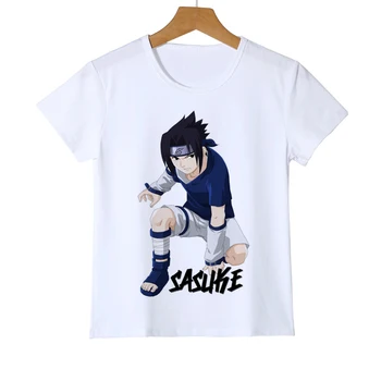 

Sasuke Ninjia Naruto Kid Cartoon T-Shirt Anime Akatsuki Uchiha Itachi Sharingan Child Gift Boy Girl Baby T shirt Tee Z38-9