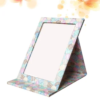 

Mirror PU Leather Travel Folding Portable Makeup Mirror Bubble Mirror Mirror for Trip Party Travel