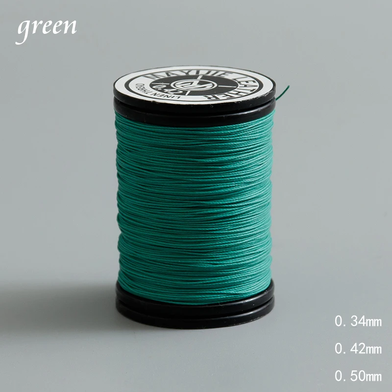 Round Waxed Thread Strong Polyester Cord Wax Coated Strings for Leather Craft Repair Shoes Sewing DIY Tools Wallet Saddle