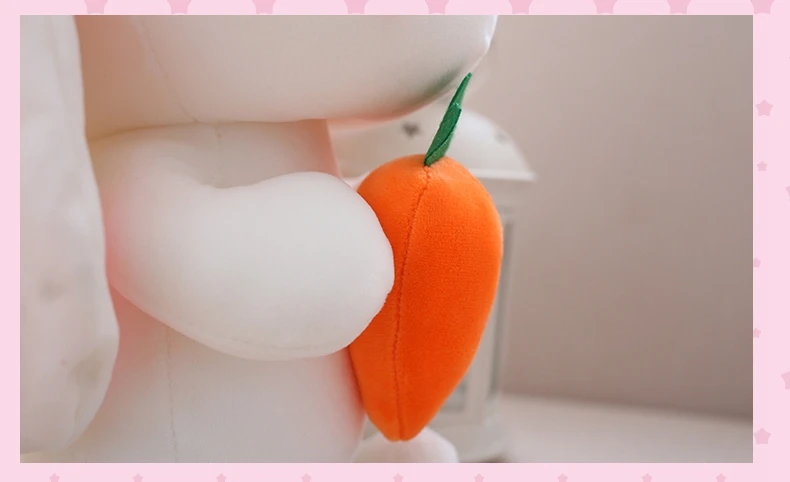 25cm 35cm Lovely Rabbit Cartoon Animal with Carrot Sofa Bedroom Lovers Doll Kid Toy