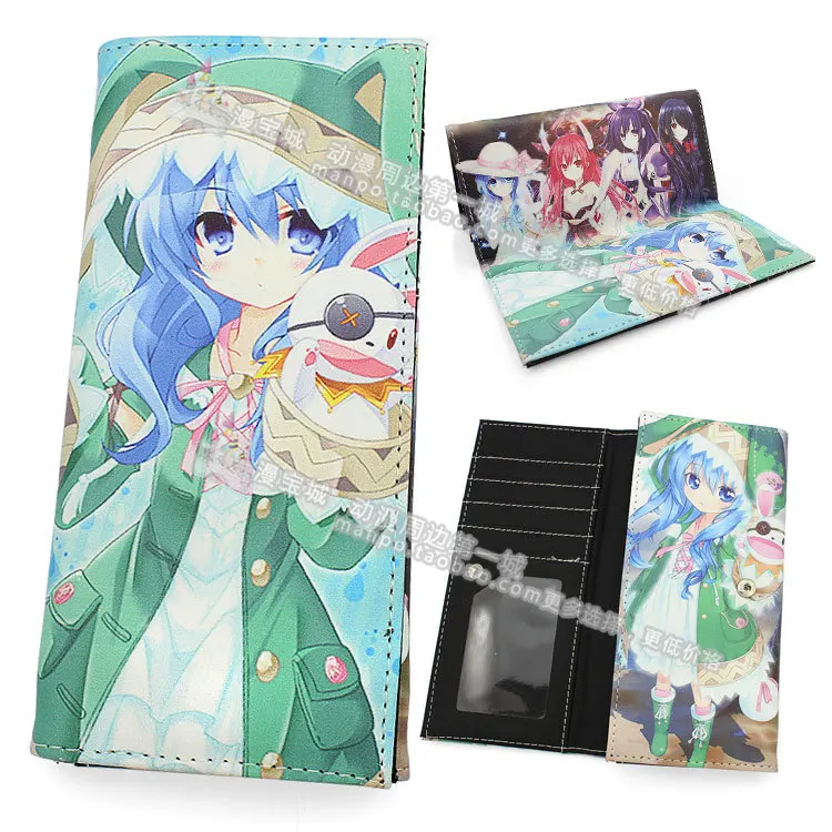DATE A LIVE 4 Токийский вурдалак Sword Art Online one piece DATE A LIVE аниме принт из искусственной кожи креативный мультяшный Длинный кошелек для монет держатель для карт кошелек - Цвет: DATE A LIVE 4