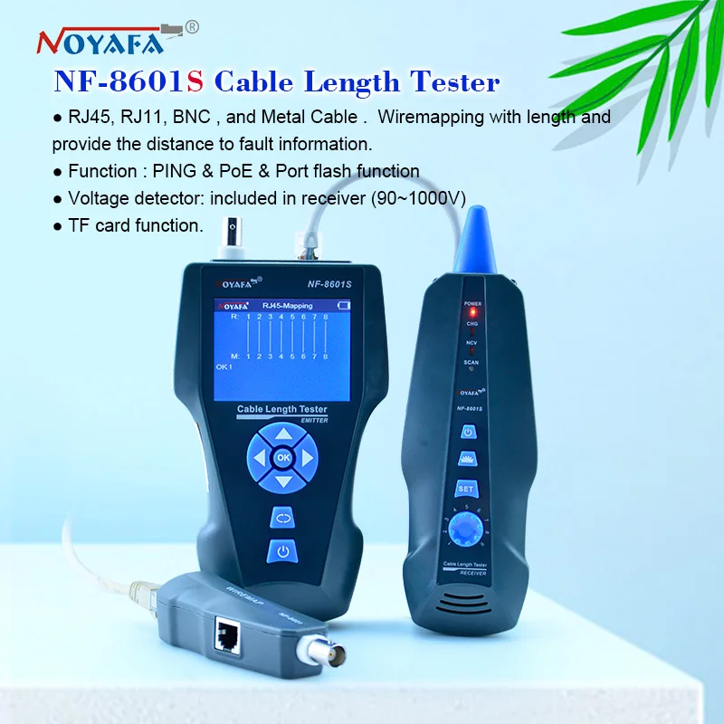 Tracker Cable-Tester Voltage-Detector Network NOYAFA NF-8601S Rj11-Lan RJ45 POE PING
