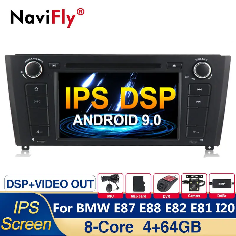 

Free shipping! 8 Core 4G Android 9.0 IPS DSP Car dvd Radio GPS Navigation Multimedia Player For BMW E87 1 Series E88 E82 E81 I20