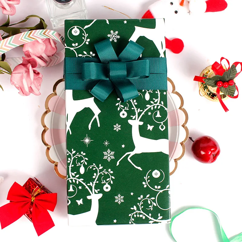 10pcs/lot 50x70cm Christmas Wrapping Paper Gift Present Wrap Craft Paper Decorative Handmade Paper