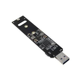 

USB 3.0 to NVM M-Key M.2 NGFF External SSD PCBA Carrying Disk Adapter Box with P9J4