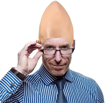 

Costume Conical Alien Skull Cap for Adults Makeup Costume Accessory Party Cosplay Supplies Novelty Scary Toys Unisex Masquerade