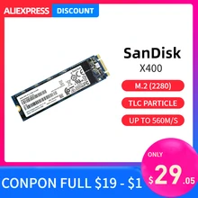 SanDisk X400 SSD m2 128 ГБ 256 ГБ 512 ГБ 1 т Внутренний твердотельный диск M.2 2280 флеш-накопитель msata hdd для настольного ноутбука