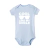 Cool Like My Uncle Newborn Baby Short Sleeve Romper Toddler Girl Boy Summer Clothes Ropa Outfit Infant Girl Clothes Best Present 5