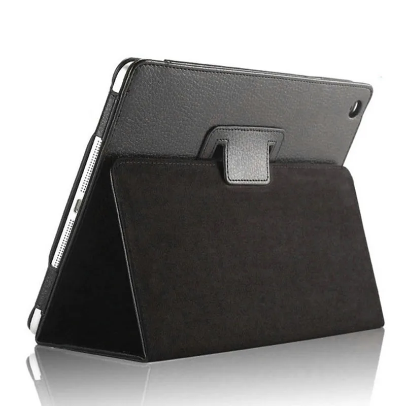Для iPad Air 2 Air 1 чехол, Авто Режим сна и магнитной застежкой из искусственной кожи смарт-чехол для iPad 9,7 5th 6th поколения Чехол - Цвет: Black