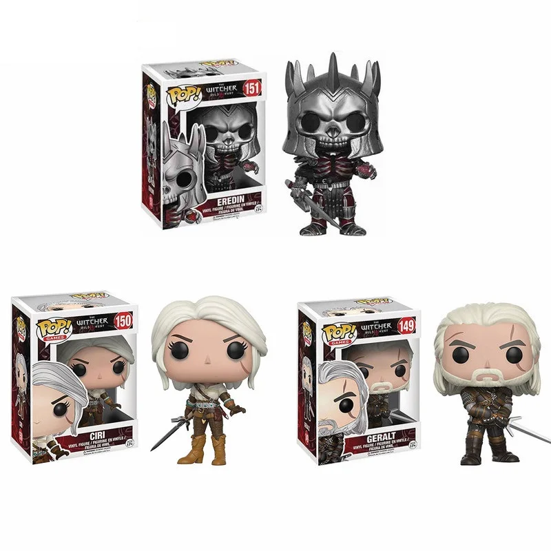 Funko pop Ведьмак 3 Дикая Охота герой #151 Eredin #150 Ciri #149 Geralt Action виниловые фигурки игрушки