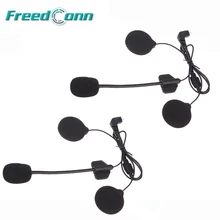 2 conjunto de acessórios microfone fone ouvido duro terno para T-COMFM T-COMSC FDC-01VB colo TCOM-02 capacete da motocicleta intercom