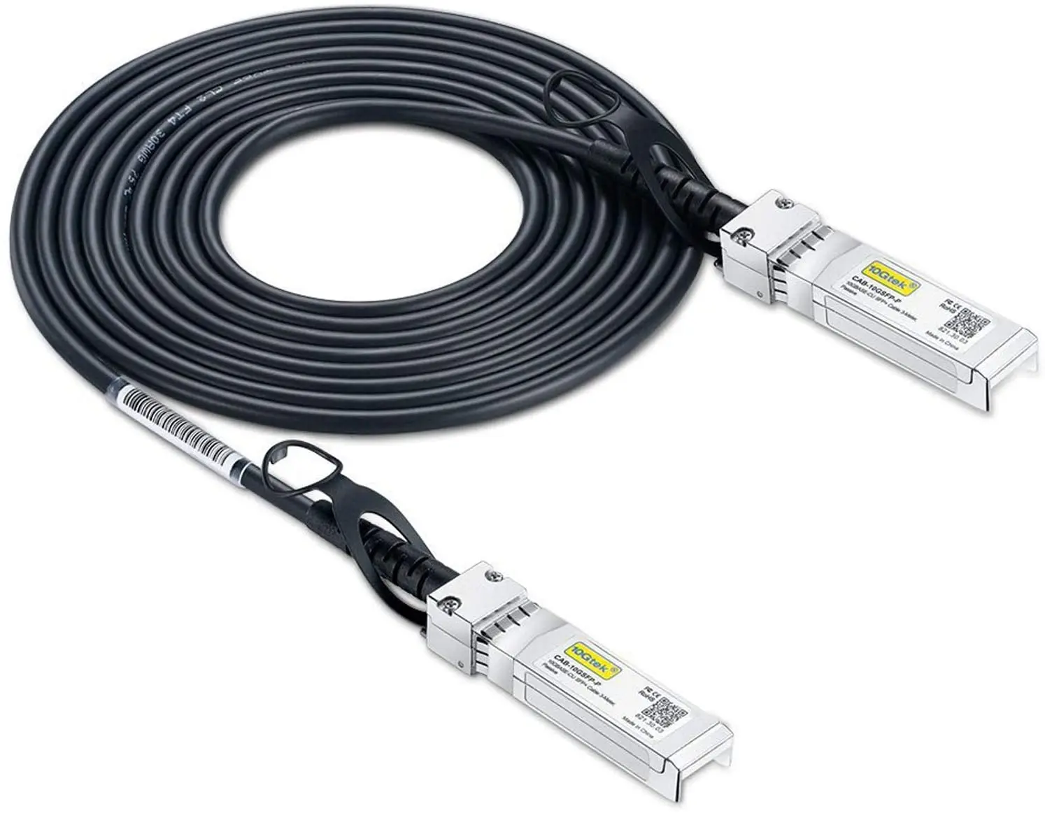 10G SFP+ DAC Twinax Cable Passive, 2.5m/8.20ft, 30AWG, Compatible with Cisco SFP-H10GB-CU2.5M, Ubiquiti, Intel, Mikrotik etd