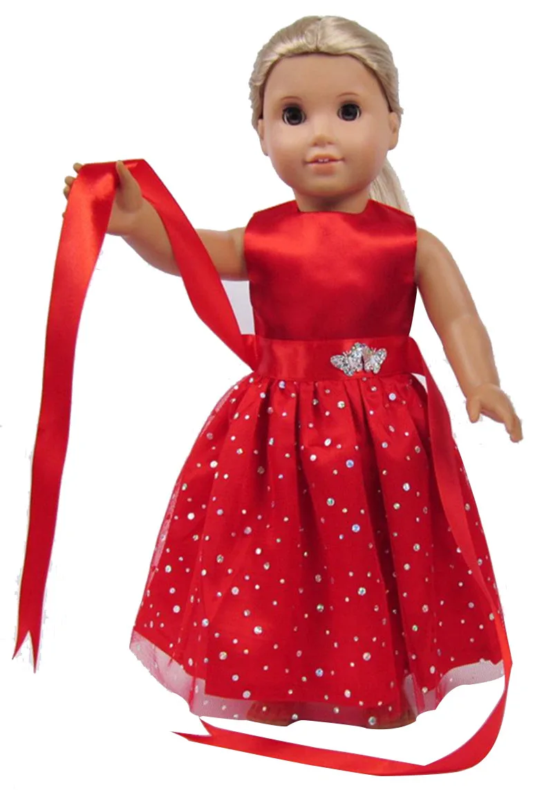 Кукольная одежда симпатичное платье принцессы для 18-дюймовые американская кукла& 43 см для ухода за ребенком для мам для новорожденных нашего поколения на Рождество и день рождения для девочек, подарок - Цвет: b1