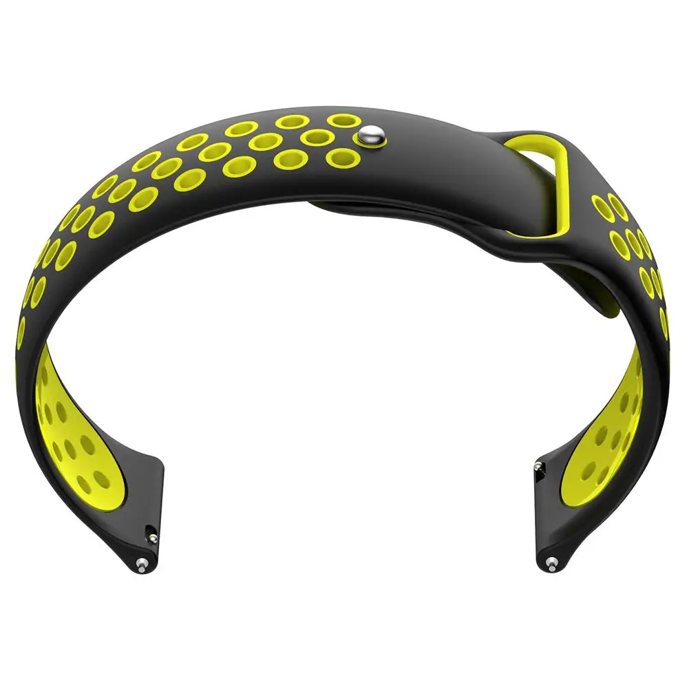 5 20 мм двухслойный силиконовый ремешок для часов Huami Amazfit Bip A1608 сменный ремешок на запястье браслет аксессуары - Цвет: 5