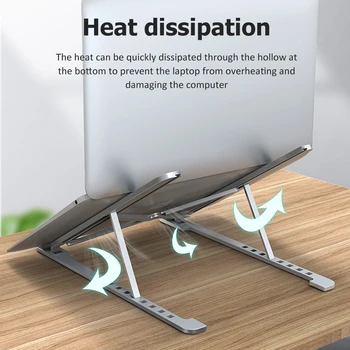 

New Adjustable Foldable Aluminum Laptop Stand Desktop Notebook Holder For MacBook Pro Laptop PC Computer Portable Stand Bracket