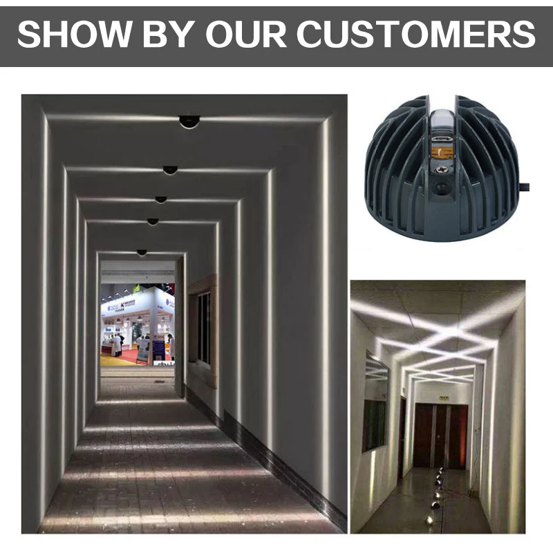 LED Windows sill lights 12W for outdoor windows Waterproof Spotlight Hotel aisle lights illuminate contour Balcony lights 2