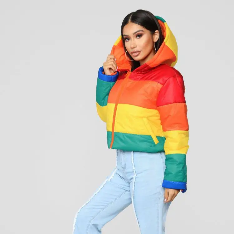 Rainbow puffer coat Clearance