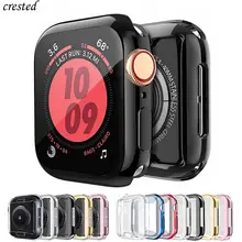 TPU чехол для apple watch 5/4 чехол 44 мм/40 мм iWatch чехол 42 мм/38 мм мягкий защитный бампер для экрана apple watch 3 2 1 40 44 42 38 мм