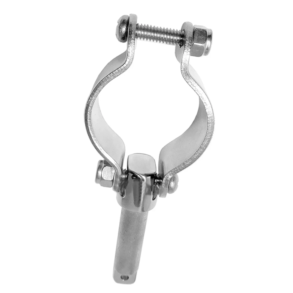 Clamp on Oarlock for 1/2' Socket Boat Fishing Clamp-On Oar Lock Silver