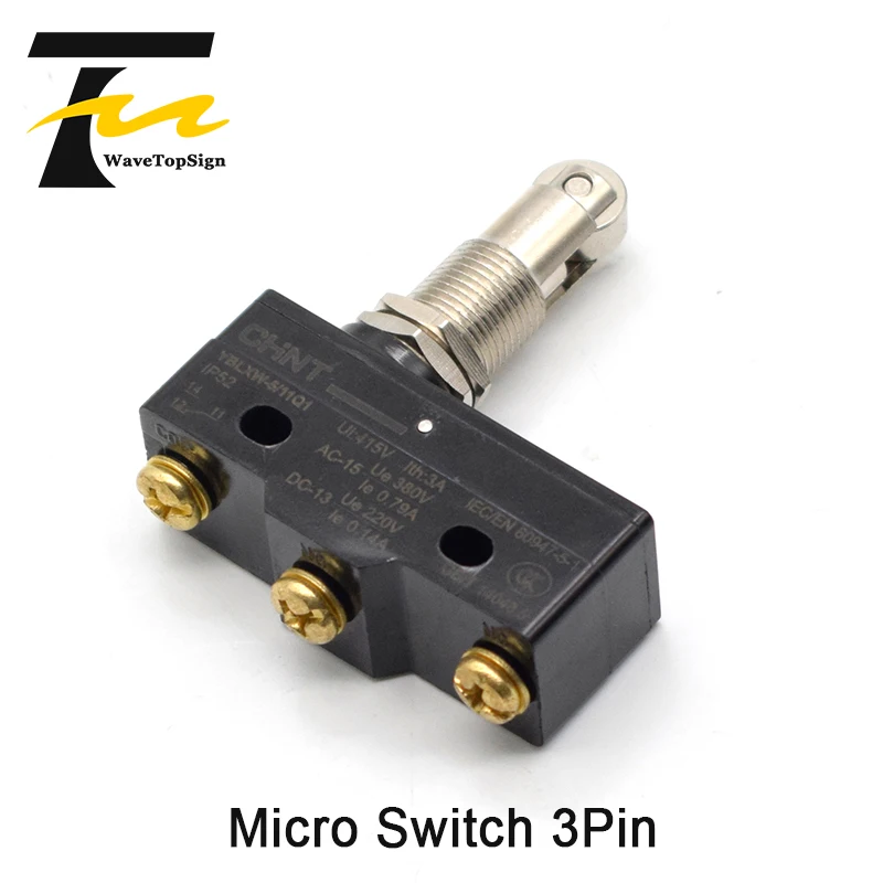 

WaveTopSign Micro Switch 3Pin Small Wheel Limit Switch YBLXW-5/11Q1 Mechanical Wiring Limiter
