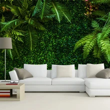 Beibehang пользовательские высокое качество модные интерьерные обои тропический лес листья зеленый ТВ фон papel де parede скачать
