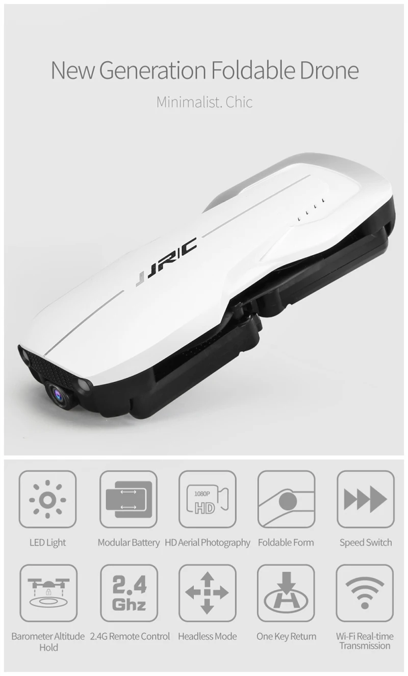 Складной портативный wifi FPV 1080P беспроводной Радиоуправляемый Дрон 2,4G оптический поток позиционирования барометр отношение Квадрокоптер с безголовым режимом и дистанционным управлением модель