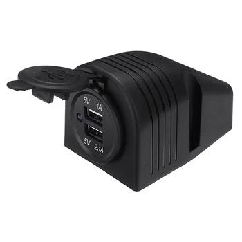 

12V 24V Dual 3.1 A USB Port Socket Caravan Camper Van Boat Motorhome Car USB Charger Adapter Car Styling