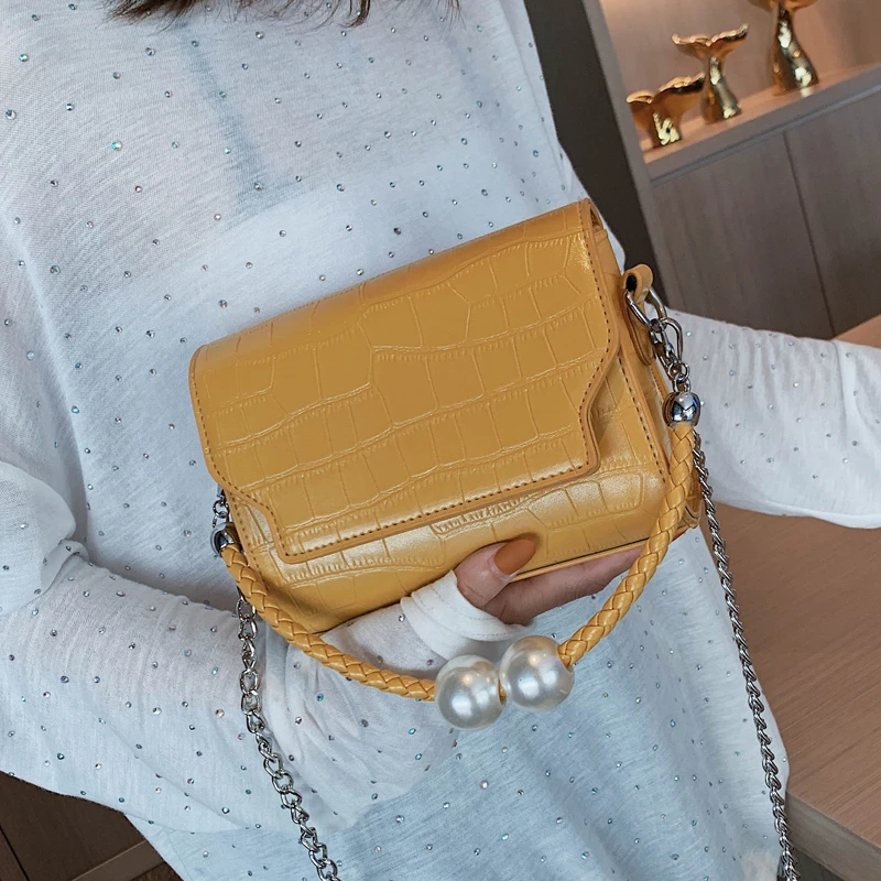 

Elegant New Stone Pattern Small Square Package Women Handbag and Purse Fashion Female Shoulder Messenger Bag Clutch Designer
