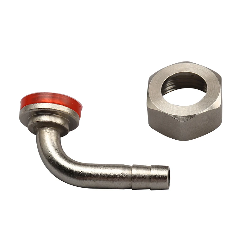 Brewing Faucet Draft Beer Faucet Connectors 90&deg; Tailpiece Elbow Hex Nut Washer Beer Tap Faucet Tail Pipe Conversion Kits 8mm kettle Inlet