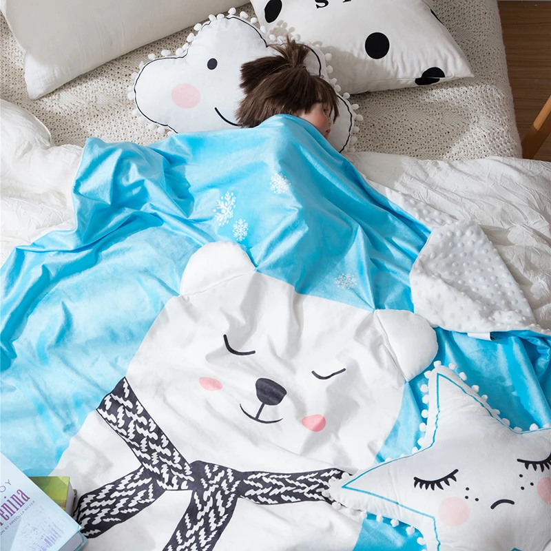 Newborn Blankets for Stroller Baby Blanket Velvet Bedding Swaddling kids Nursing Quilt Cot Crib Nursery