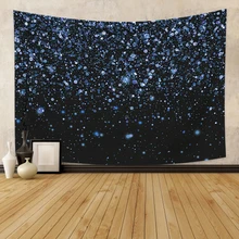 

Laeacco Psychedelic Sequin Sky Tapestry Wall Hanging Boho Home Decor Household Bedside Decoration Cloth Wall Hanging Tapestry