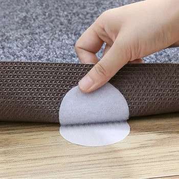

Carpet Gripping Stickers Double Sided Hook And Loop Adhesive Fabric Mounting Tape Sticky Pads For Couch Cushion And Rug