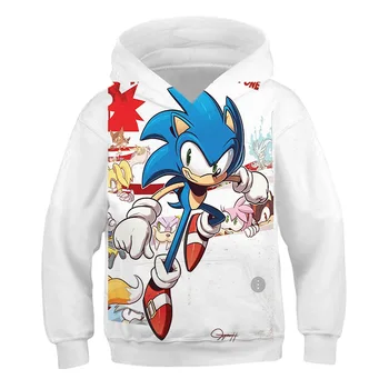 

Super Sonic 3d Hoodies Children Sweatshirt Coat Long Sleeve Pullover Cartoon Sweatshirt Tracksuit Hooded/pants/family Clothing