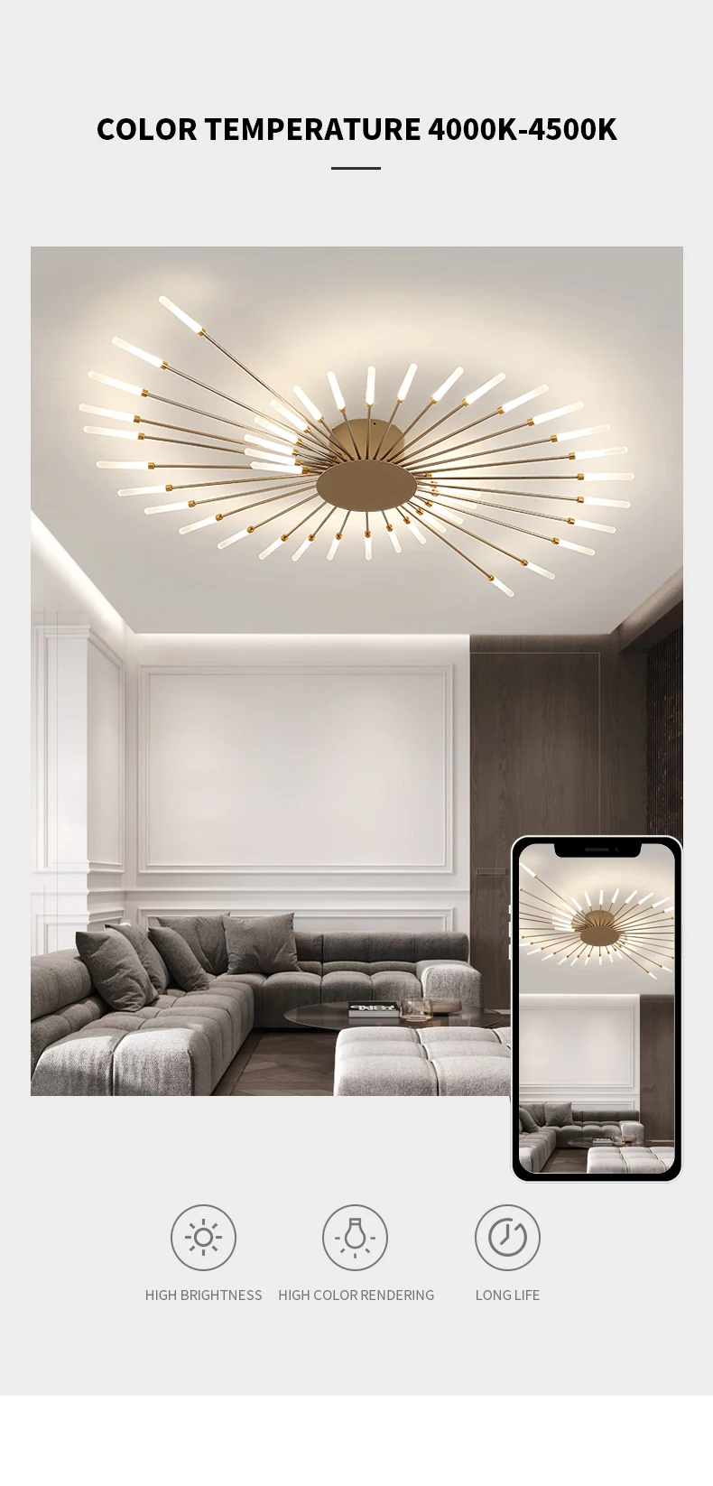 H87b87581962d47b494922b8a349a8153Q Hot sale fireworks led Chandelier For Living Room Bedroom Home chandelier Modern Led Ceiling Chandelier Lamp Lighting chandelier