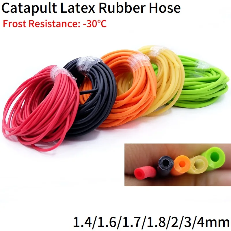 Nature Latex Rubber Hoses Antifreeze Tension Rope Pipe High Resilient Elastic Tube Slingshot for Hunting Catapult Bow |