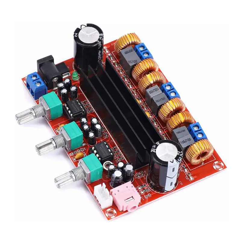 

XH-M139 TPA3116D2 2x 50W +100W 2.1 Channel Digital Subwoofer Power Amplifier Board TPA3116*2 3 Channels DC 12-24V