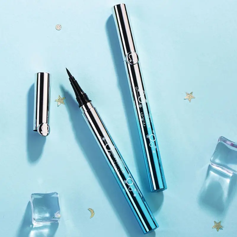 Deep Black Eyeliner Waterproof Non-dizzy Dyeing Long Lasting Quick Dry Smooth lines Lasting non-decolorizationLiquid Eyeliner