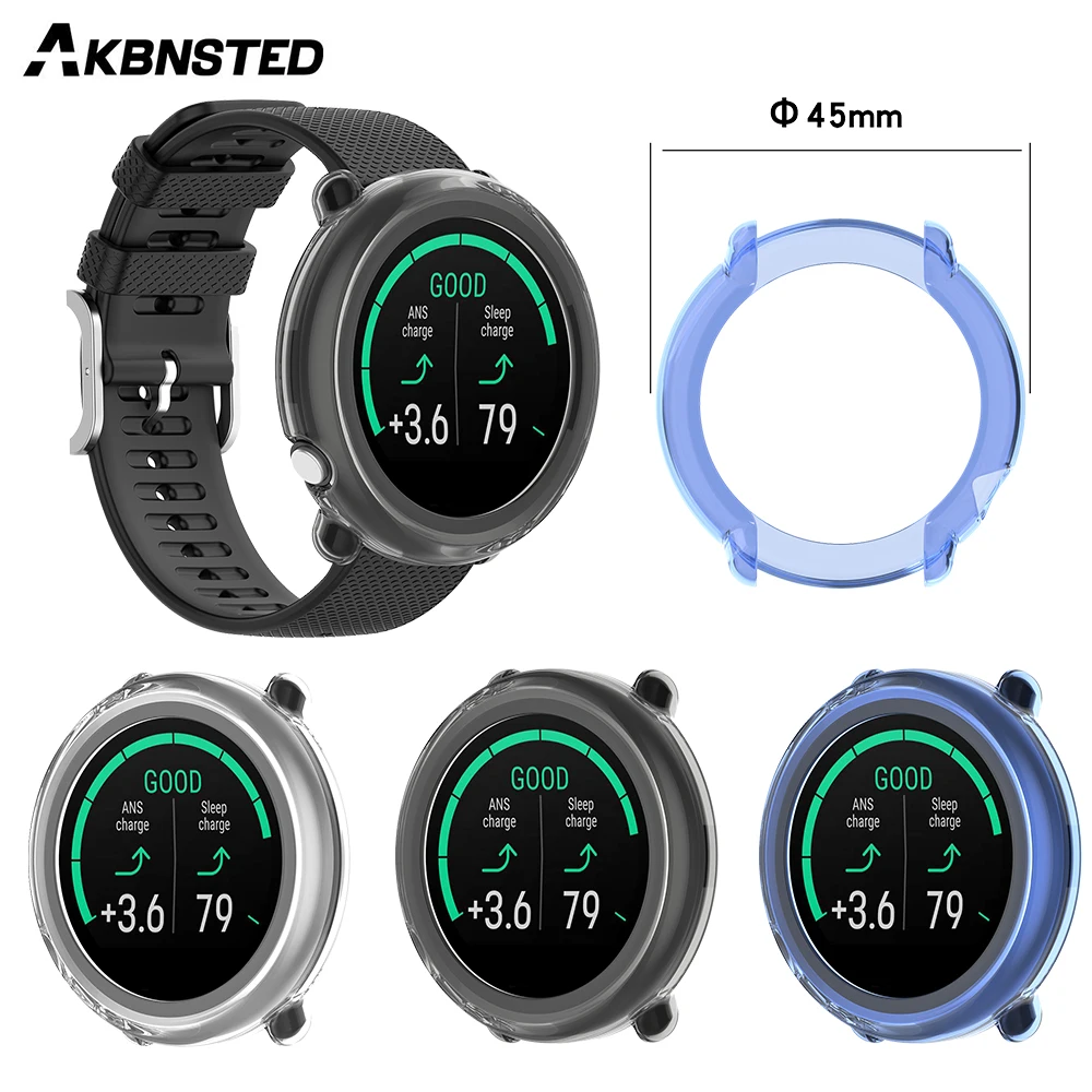 

AKBNSTED TPU Soft Silicone Watch Protective Shell For Polar Ignite Smart Watch Half Package Watch Case Cover For Polar Ignite