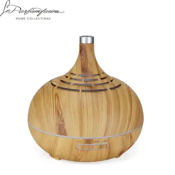 

NMT-071 Wood Grain Air Humidifier 400ml Aromatherapy Oil Diffuser Air Purifier With 7 Color LED Light Changing