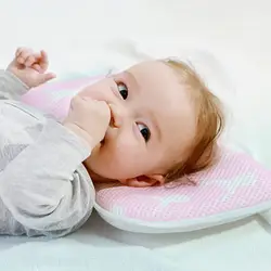 Всесезонная детская одежда для мальчиков и девочек дышащие моющиеся анти плоская голова детская 3D подушка сетка голова из ткани