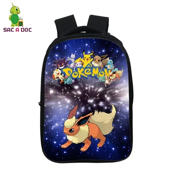 

Sac A Dos 14.5 Inch Pokemon Backpack Rucksuck School Bag Students Bookbag Teenager Backpacks Girls Boys Travel Bagpack Mochila