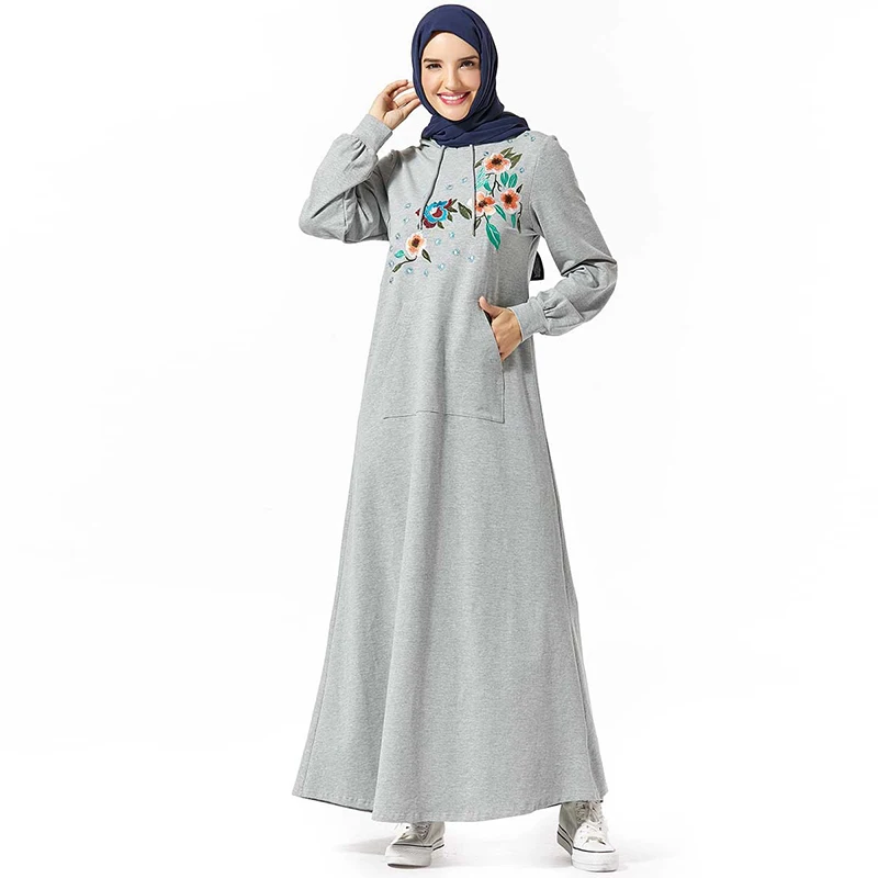 Толстовка Abaya Дубайский хиджаб мусульманское платье Abayas мусульманская одежда