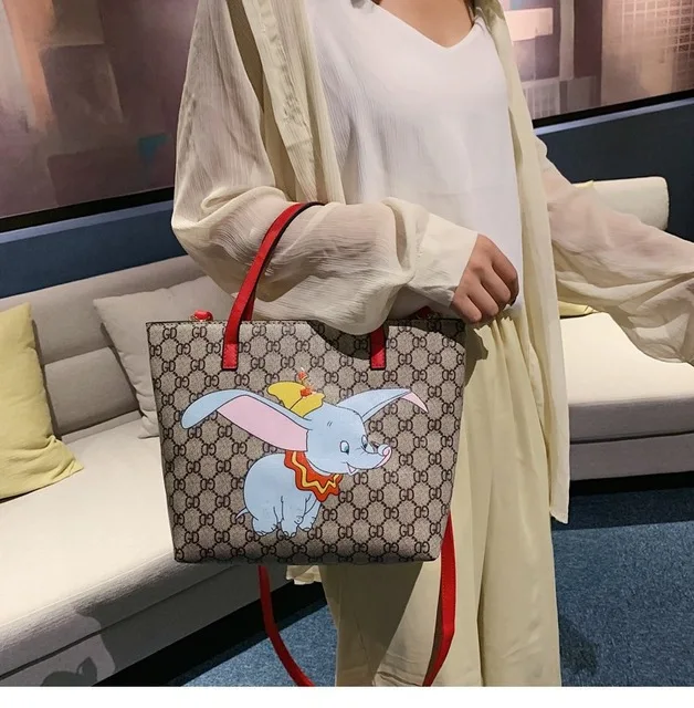 Disney lady Сумка через плечо Микки Маус Женская сумка через плечо женская сумка Минни сумка для покупок с персонажем из мультфильма - Цвет: 24cm