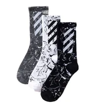 1 пара забавных высококачественных мужских Хлопковых Носков, полосатые свободные мужские носки без пятки, мужские носки в стиле хип-хоп, черные, белые, серые хлопковые носки для мужчин