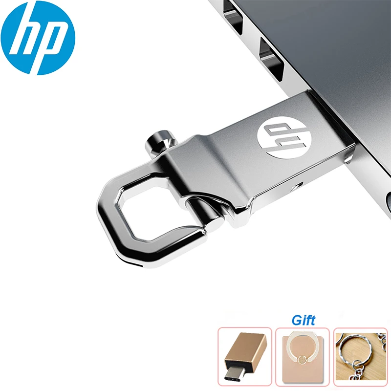 Hp V250W водонепроницаемый ударопрочный USB флеш-накопитель 64 Гб металлический